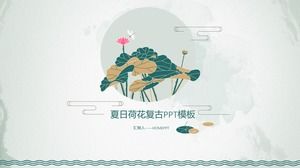 Klassische Lotus PPT Vorlage kostenloser Download