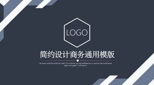 Niebieski praktyczny szablon prezentacji biznesowych PPT