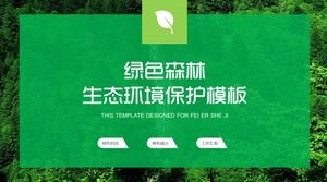 Șablon de protecție a mediului de protecție ecologică șablon PPT