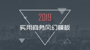 Descarga gratuita de plantilla de PPT de negocio estable gris