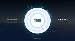 Niebieski fajny uniwersalny szablon PPT firmy