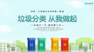 廢物分類從我開始PPT模板