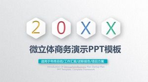 เทมเพลต PPT แบบแผนสามมิติสีปีใหม่ขนาดเล็กแบบไดนามิก