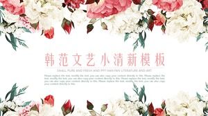 Fresh Hanfan PPT template for free download