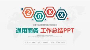 Prezentarea generală a culorilor de prezentare a lucrării șablon PPT