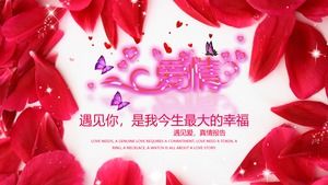 "당신을 만나는 것은 나의 가장 큰 행복"사랑 앨범 PPT 템플릿