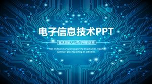 Templat courseware teknologi informasi PPT elektronik