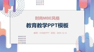 Modello PPT di insegnamento di educazione stile MBE di moda