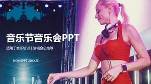 Concert music festival PPT template