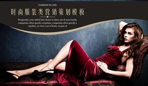 Европейские и американские модницы демонстрируют шаблон PPT