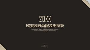 Простая роскошная европейская и американская женская модель маркетингового планирования PPT