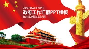 Szablon raportu PPT z pracy dla ministerstw