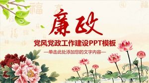 Hatalı Parti Stili İnşaat PPT Şablonu