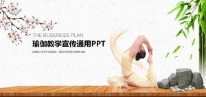 Modelo de PPT de ação de ioga fresca