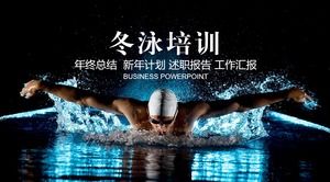 Natación invierno natación plantilla PPT