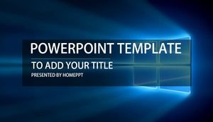 ブルーwin10磁器メトロスタイルPPTテンプレート無料ダウンロード