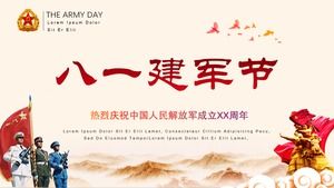 Enfes 1 Ağustos Ordu Günü PPT şablonu