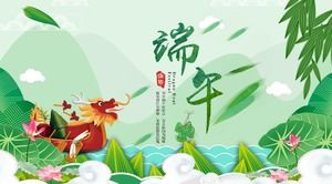 Șablon dinamic PPT Festivalul barcă dragon Dragon Boat Dragon