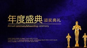 PPT template of the starry annual annual awards ceremony