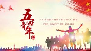 Modelo de PPT de quarto de maio festival da juventude