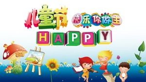 Feliz dia das crianças você domina modelo PPT