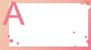 26 imagens de fundo de borda PPT decoradas com letras em inglês