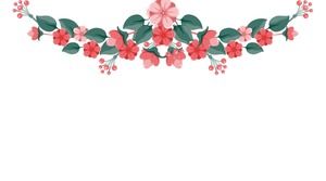 6 images de fond de bordure PPT de dessin animé Han Fan frais