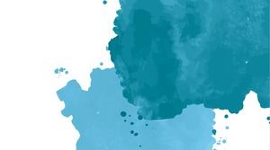 蓝墨水PPT背景图片