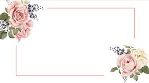 Obraz tła PPT świeżego kwiatu