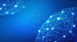 Altı nokta çizgi parçacık teknolojisi PPT arka plan resimleri topluluğu