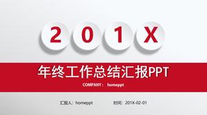 Clássico e simples estilo tridimensional micro-final do trabalho resumo modelo PPT