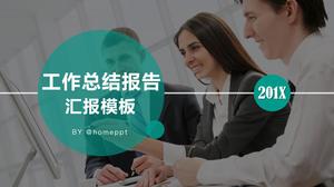 Modèle PPT de rapport de synthèse de travail