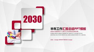 Plantilla PPT de informe resumido de trabajo semestral micro estereoscópico