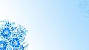 Dwa niebieskie i niebieskie zdjęcia tła PPT