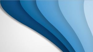 Tiga gambar latar belakang kurva gelombang biru PPT