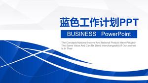 قالب PPT خطة عمل عملية زرقاء