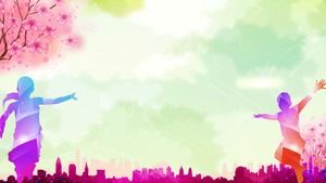 ثلاث صور خلفية PPT جميلة