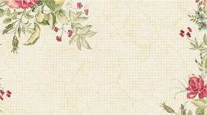 Retro Kunstillustration PPT Hintergrundbild