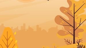 İki orman PPT arka plan resimleri çizgi film