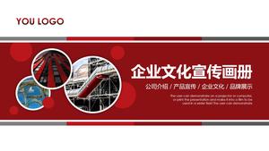 Model roșu de tip PPT pentru promovarea companiei de promovare a companiei