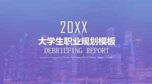 Roxo simples faculdade estudante planejamento de carreira modelo PPT