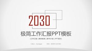 Minimalistyczny szablon raportu PPT z pracy