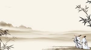 Ten classical ink Chinese style PPT background pictures