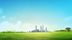 Tre immagini di sfondo PPT ambiente fresco e naturale