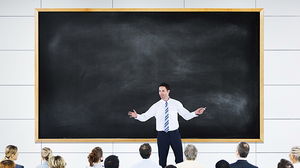 صورة خلفية PPT التجارية للكلام