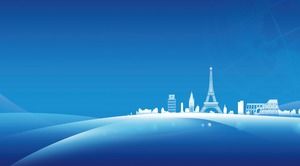 Three practical blue gradient PowerPoint background pictures