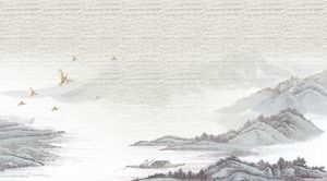 Peisaj de cerneală peisaj fundal imagine