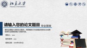 Mavi pratik mezuniyet tez savunma PPT şablonu