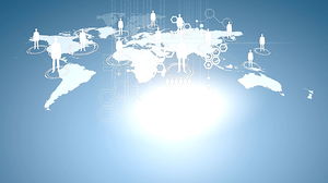 İnternet sosyal ağ PPT arka plan resmi