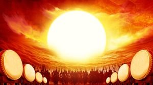 Das Hintergrundbild der alten Trommel PPT